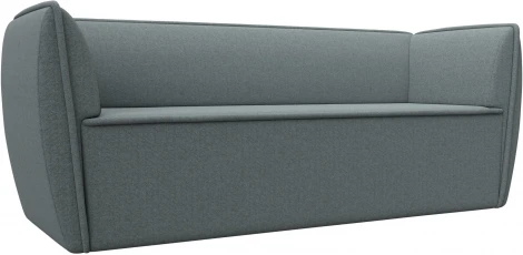 Диван кухонный прямой Бергамо 3-х местный (Серый/Рогожка) Лига Диванов арт.122445