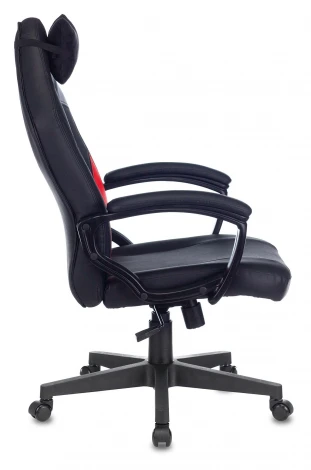 Кресло игровое Zombie HERO BATTLEZONE черный/красный эко.кожа с подголов. крестовина пластик