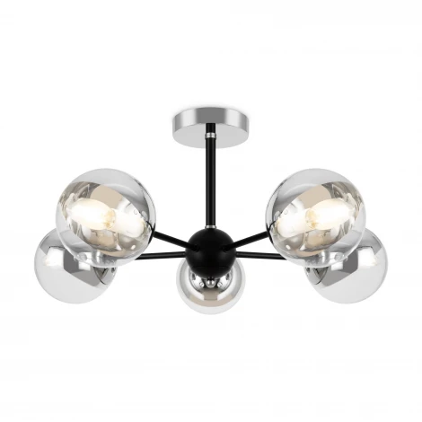 Потолочная люстра на штанге Freya Sonnet FR5271PL-05B шарики