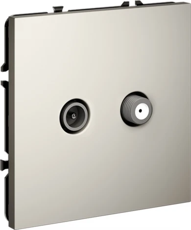 Розетка телевизионнная оконечная TV+SAT (кашемир) Voltum S70 VLS060403