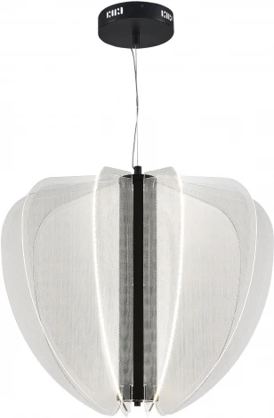 Подвесной светильник ST Luce Fesale SL6509.403.01 Черный/Прозрачный LED 1*45W 4000K (220V, на тросе)