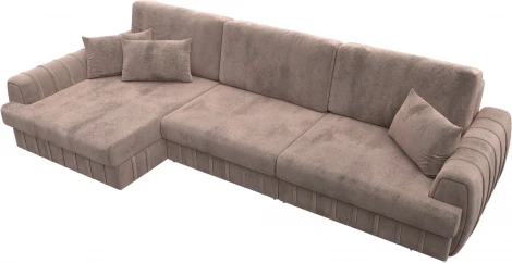 Диван угловой Лига-057 НПБ Лонг угол левый Лига Диванов (Велюр) арт.129304L