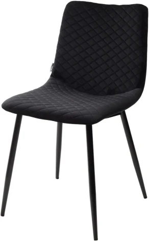 Обеденный стул M-City TINTIN BLUVEL-19 BLACK / черный каркас
