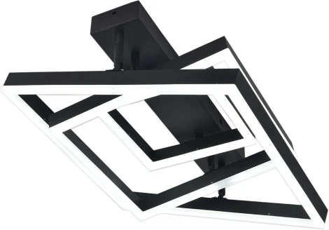 Потолочная люстра светодиодная с таймером Escada Enke 10267/3LED 80Вт, с ПДУ, металл/акрил, черный (220V)