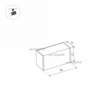 Трековый светильник магнитный Downlight Arlight MAG 027621 (LED, 24V)