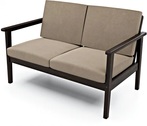 Диван Arsko прямой Лориан М венге велюр бежевый