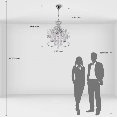 Подвесная люстра De City Бриз 111018104