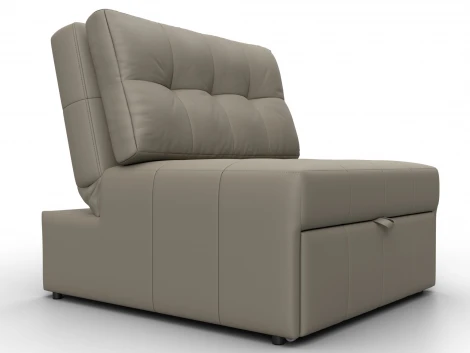 Кресло-кровать Лига-107 (80) (ЛДСП,Брус,Фанера,Экокожа/Бежевый) Лига Диванов 134941