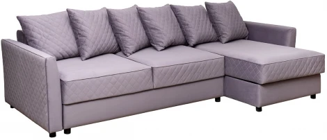 Диван Garda Decor GD-SORRENTO-290MK-3-3 (Серо-фиолетовый)