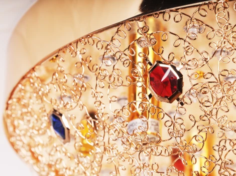 Потолочная люстра Abrasax HYX10179-5GO (220V, круглые)