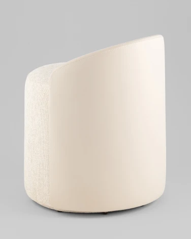 Пуф Тея спинка иск.кожа, сиденье шенилл бежевый Stool Group УТ000042300