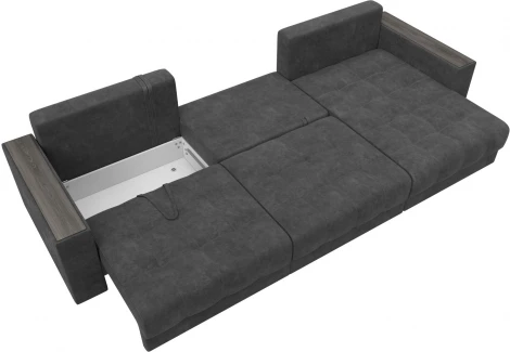 Диван угловой с декором Лига-049 НПБ Лонг Лига Диванов (Велюр) арт.128301