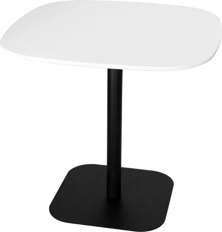 Стол обеденный DOBRIN OTIS (белая столешница, черное основание)