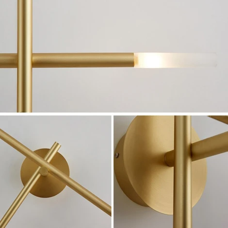 Настенное бра Traverse Wall Gold H98 ImperiumLoft Traverse-Wall01 (207740-26) (220V, асимметрия)