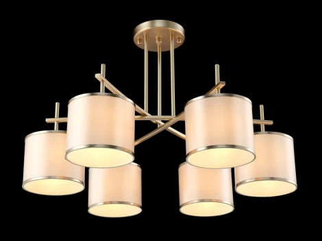 Потолочная люстра на штанге Crystal Lux Sergio PL6 GOLD (220V)