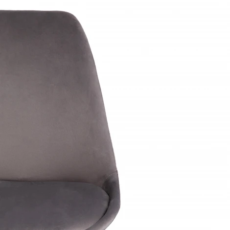 Стул TULIP SOFT (mod. 74) желтый (HLR 41)/натуральный (вельвет/дерево)