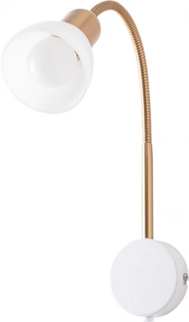 Бра Arte Lamp Falena A3116AP-1WH (220V, выключатель)