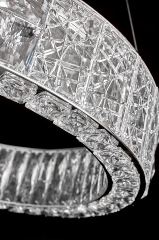 Подвесная люстра Fluorite Ravissement FL1068-6P (LED, 220V, хрусталь, на тросе, круглые)