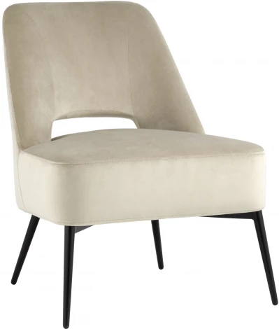 Кресло Stool Group лаунж Бостон велюр бежевый УТ000035317