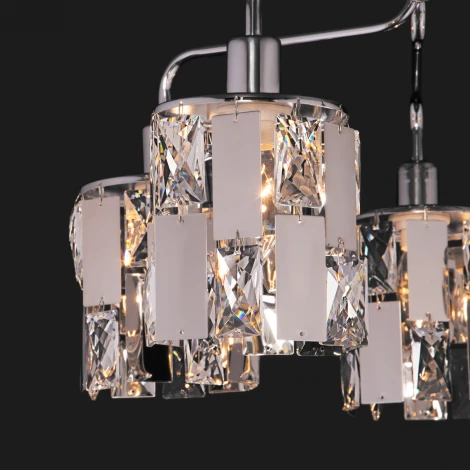 Потолочная люстра Eurosvet Scoppio 10101/5 хром/прозрачный хрусталь Strotskis (220V)