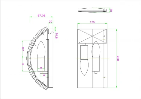 Бра Divinare Chara 3508/02 AP-2 (220V, хрусталь)