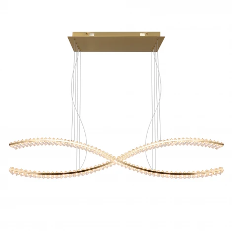 Подвесной светильник светодиодный хрустальный с пультом с регулировкой цветовой температуры Modelux MODESTYLE MS.9033.1200 BS