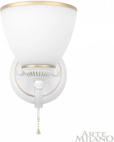 Бра с выключателем Arte Milano AM342837 342837/1W WT+G (220V)
