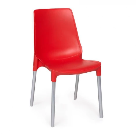 Стул GENIUS (mod 75) зеленый/ножки хром (металл/пластик)