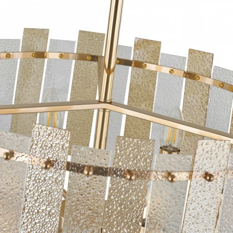 Подвесная люстра хрустальная на штанге Arte Milano Sorrento-2109 372109/6/350/500 GD (220V)