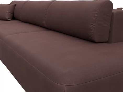 Диван прямой Лига-036 НПБ Модерн Лонг подлокотник слева Лига Диванов (Замша) арт.127699L