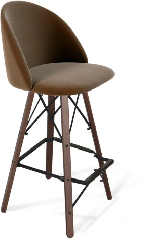 Стул барный Sheffilton SHT-ST35/S80 кофейный ликер/темный орех/черный