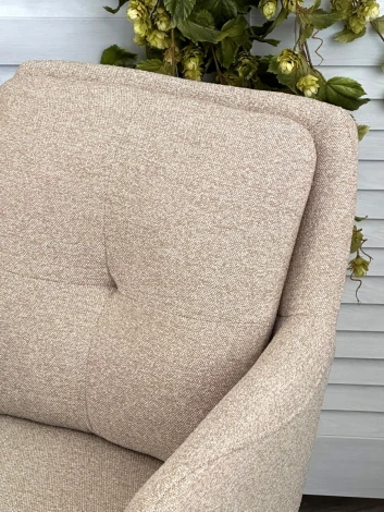 Стул VALLEYS Бежевый Lake-110, ткань / черный каркас / Товарный знак DISAUR