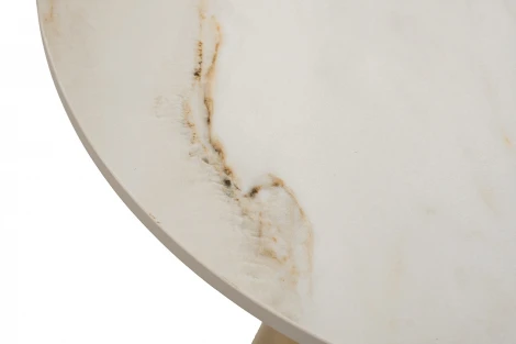 76AR-00920 Стол журнальный керамогранит белый d50*50см Garda Decor