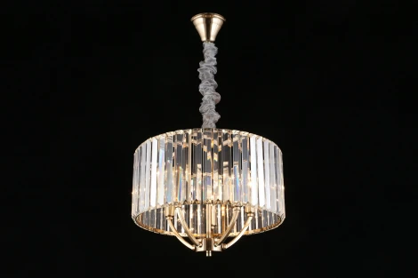 Подвесная люстра Aployt Nela APL.746.13.05 (220V, хрусталь, на цепи, свеча, круглые)