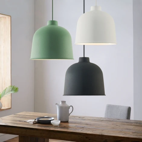 Подвесной светильник (люстра) Grain Pendant Lamp Green ImperiumLoft Mut (178320-26) (220V, на проводе, круглые)