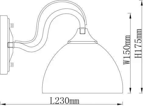 Бра MW-Light Олимп 318025101 (220V, выключатель)
