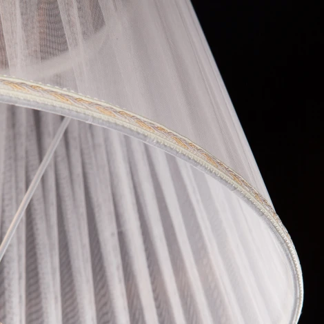 Торшер Eurosvet 01002-01003 01003/1 белый с золотом (220V, круглые, под старину)