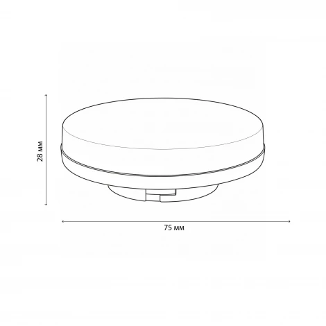 Лампочка светодиодная таблетка белая GX53 16W 4000K Uniel LED-GX53-16W/NW/GX53/FR PLZ01WH