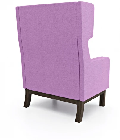Кресло Arsko Айверс Хай Орех рогожка фиолетовая