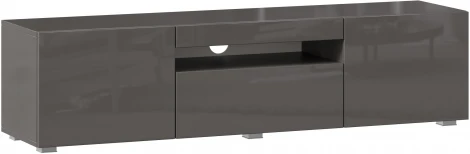 Тумба ТВ Бруклин, 1500 Оникс серый глянец, Любимый дом