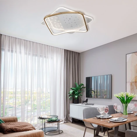 Потолочный светильник светодиодный с пультом с регулировкой цветовой температуры LED4U LED4U L1037-520 GD