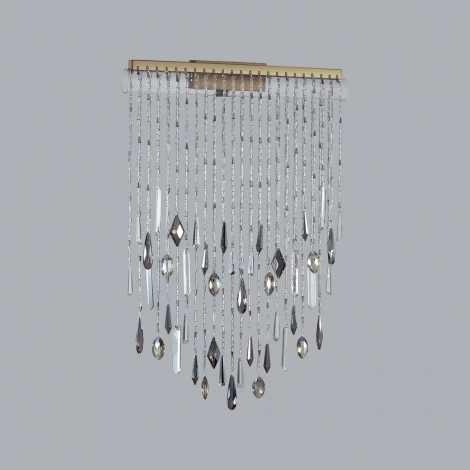 Настенный светильник Odeon Light Afina 5420/24WL античная бронза/металл/стекло/хрусталь LED*24W 3000K (220V, подвески)