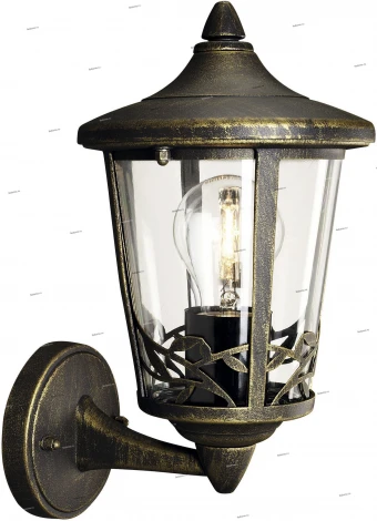 Бра уличное плафон вверх Massive Chartres, 1 плафон, бронза