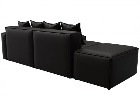 Диван угловой модульный Лига-063 угол правый (ДСП/Пластик/Экокожа/Коричневый) Лига Диванов 129789