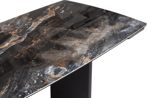 Керамический стол Woodville Маре 200(260)х100х77 neodom titanium lawa nero / черный арт.588045