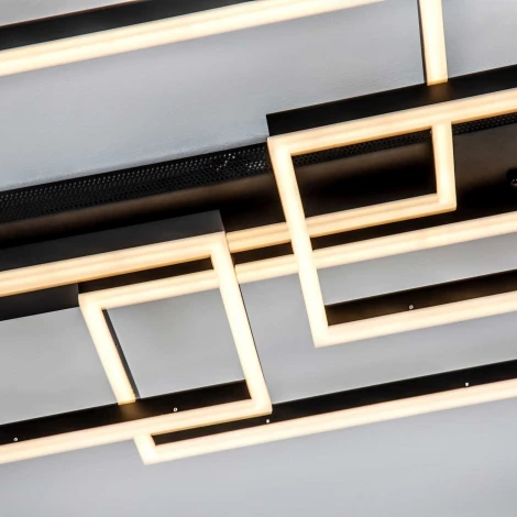 Потолочная люстра светодиодная на штанге с пультом с регулировкой цветовой температуры и яркости LED4U L11046-4 BK