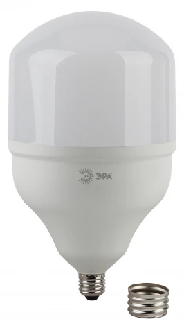 Лампочка светодиодная E27 с переходником на E40 65W ЭРА LED POWER T140-65W-6500-E27 с переходником на E40/E40