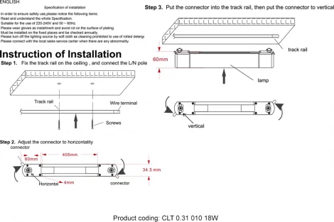 Светильник трековый однофазный 18W Crystal Lux Однофазная ТС CLT 0.31 010 18W WH M4000K