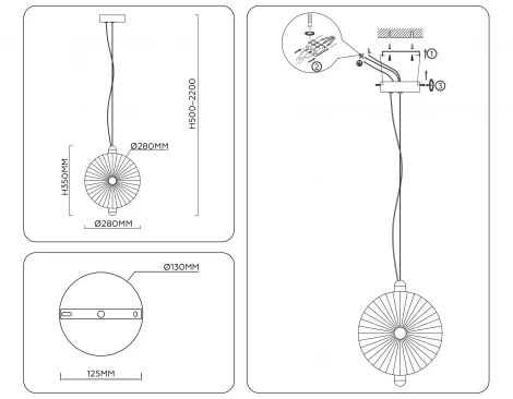 Подвесной светодиодный светильник Ambrella High Light LH31147