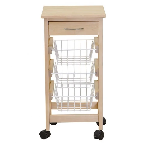 Тумба с ящиком и корзинами лак Mebelik 008418